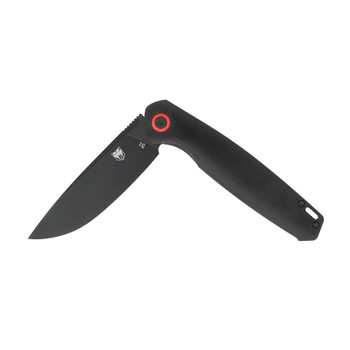 CobraTec Rath Folding Knife Black G10 Handle D2 Plain Black Blade CTRATHBLK