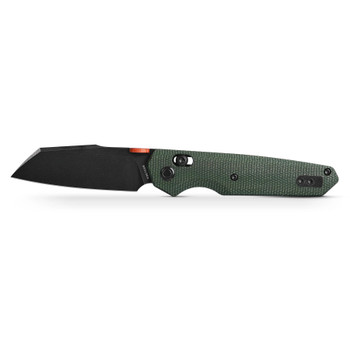 Vosteed Talarurus Folding Knife Green Micarta Handle 14C28N Modified Sheepsfoot Plain Edge Black Stonewash Finish A2702 Vosteed Talarurus Folding Knife Green Micarta Handle 14C28N Modified Sheepsfoot Plain Edge Black Stonewash Finish A2702
