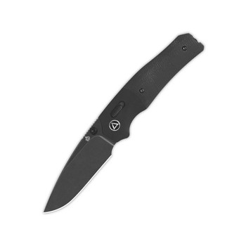QSP Vault GlydeLock Folding Knife Black Micarta Handle 14C28N Plain Black Blade QS157-A2
