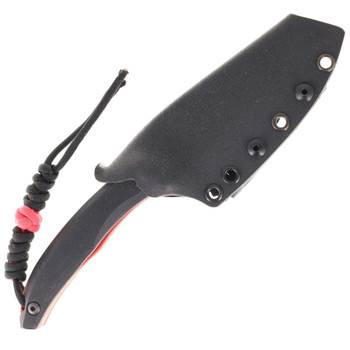 Max Tkachuk Custom Beshket Scandi Drop Point Fixed Blade Knife Black/Red G10 Black Kydex Sheath Max Tkachuk Custom Beshket Scandi Drop Point Fixed Blade Knife Black/Red G10 Black Kydex Sheath