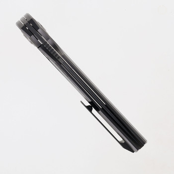 Two Sun Folding Knife Titanium/Carbon Fiber Handle M390 Plain Edge TS191-M390