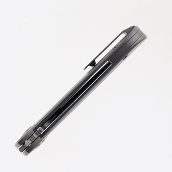 Two Sun Folding Knife Titanium/Carbon Fiber Handle M390 Plain Edge TS191-M390