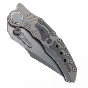 Maxace Titanis II Pocket Knife Sand Blasted Titanium Handle Magnacut Steel Blade AM07-1-A