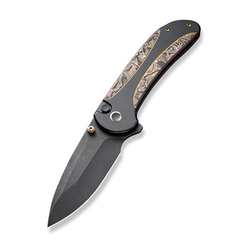 Pre-Order Ships 6/6) WE Zizzit Folding Knife Black/Copper Titanium