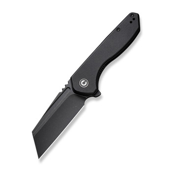 Civivi ExOne Folding Knife Black G10 Handle Nitro-V Reverse Tanto Plain Edge Black Stonewash Finish C23036-1 Civivi ExOne Folding Knife Black G10 Handle Nitro-V Reverse Tanto Plain Edge Black Stonewash Finish C23036-1