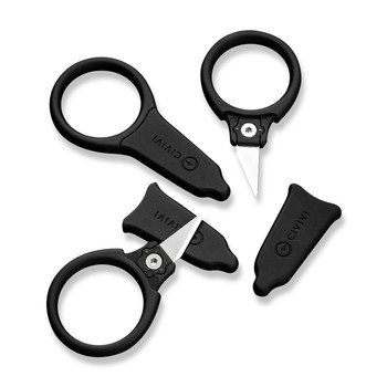 Civivi Quick Snip Fixed Blade Knife Black ABS With Rubber Handle 6Cr13 Plain Edge C22022A-2 Civivi Quick Snip Fixed Blade Knife Black ABS With Rubber Handle 6Cr13 Plain Edge C22022A-2