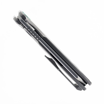 Two Sun Folding Knife Line Sandwashed Titanium Handle 14C28N Plain Edge TS450