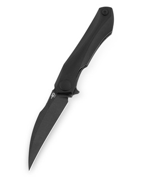 Bestech Ivy Folding Knife Black G10 Handle 14C28N Plain Edge Black Stonewash Finish BG59E