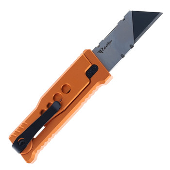 Reate Exo-U Utility Knife Orange Aluminum Speed Hole