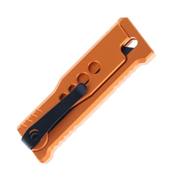 Reate Exo-U Utility Knife Orange Aluminum Speed Hole