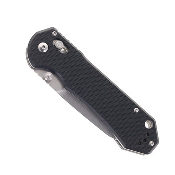 Ganzo Folding Knife Black G10 Handle 440C Drop Point Plain Edge G7452-BK