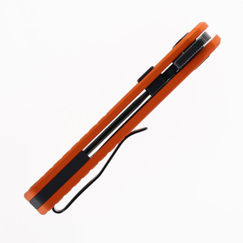 Vosteed Hedgehog Pocket Knife Orange Aluminum handle Black Stonewashed S35VN Steel A1305