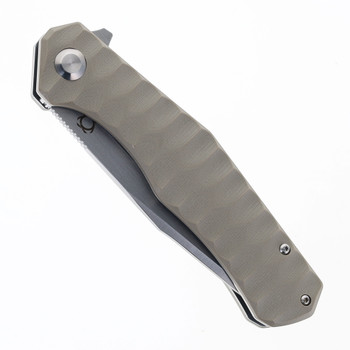 Sixleaf Folding Knife Grey G10 Handle 9Cr13MoV Plain Edge SL-35-Grey