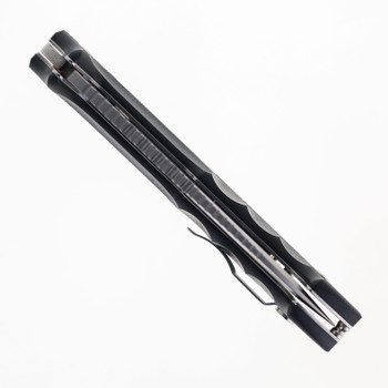 Midgards Messer Tracker Folder Pocket Knife Black G10 Handle with Sheath