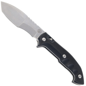 Midgards Messer Tracker Folder Pocket Knife Black G10 Handle with Sheath