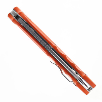 Midgards Messer Tracker Folder Pocket Knife Orange G10 Handle with Sheath