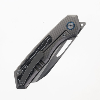 Miguron Knives Keryx II Pocket Knife Aluminum Foil Carbon Fiber Titanium Handle M390 Steel MGR-605CSRII