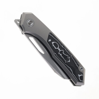 Miguron Knives Keryx II Pocket Knife Aluminum Foil Carbon Fiber Titanium Handle M390 Steel MGR-605CSRII