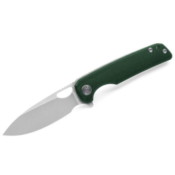 Miguron Knives Galaty Flipper Pocket Knife Green Micarta Handle 14c28n Steel MGR-818MGN
