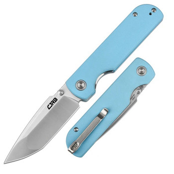 CJRB Nova Folding Knife Baby Blue G10 Handle AR-RPM9 Plain Edge Sand Polish Finish J1937-BU