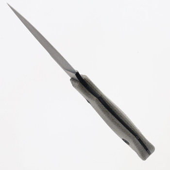 Viper Handy Fixed Blade Knife Green Canvas Micarta Handle Magnacut Plain Edge Dark Stonewash Finish VT4042CG