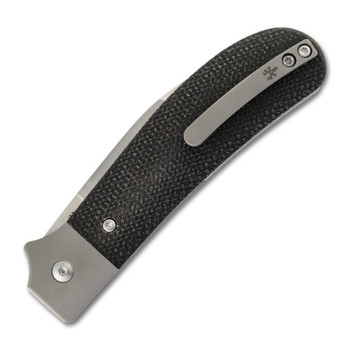 Rosecraft Clinch River Folding Knife Black Micarta Handle M390 Wharncliffe Plain Edge RCMT005-BK