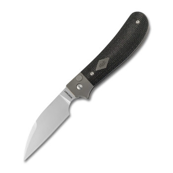 Rosecraft Clinch River Folding Knife Black Micarta Handle M390 Wharncliffe Plain Edge RCMT005-BK