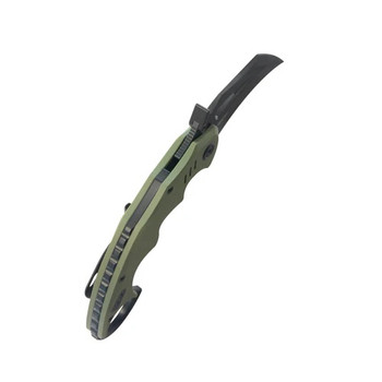 Kubey Mini Wrath Folding Knife Green G10 Handle 14C28N Karambit Plain Edge Blackwash Finish KU262F Kubey Mini Wrath Folding Knife Green G10 Handle 14C28N Karambit Plain Edge Blackwash Finish KU262F