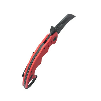 Kubey Mini Wrath Folding Knife Red G10 Handle 14C28N Karambit Plain Edge KU262H