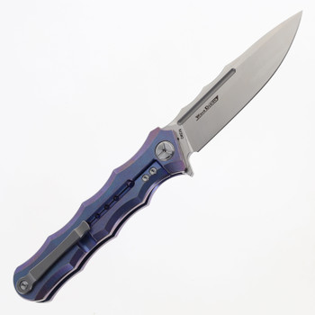 TwoSun Folding Knife Color Titanium Handle M390 Plain Edge TS165-M390-Color