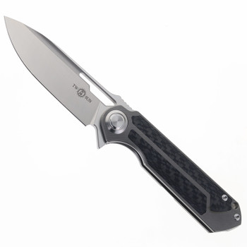 オーダー TwoSun Folding Knife Black Titanium/Carbon Fiber Handle YJ01-V1