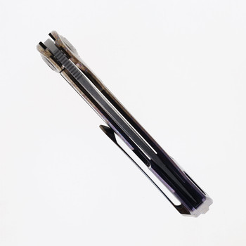 TwoSun Folding Knife Color Titanium Handle M390 Plain Edge TS383-M390-Color