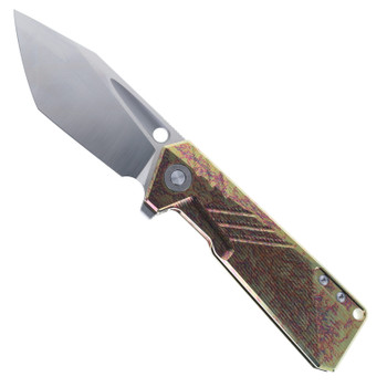 TwoSun Folding Knife Color Titanium Handle M390 Plain Edge TS509-M390-Color