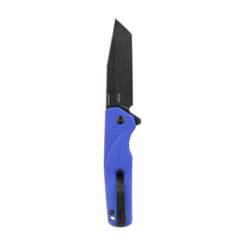Olight Oknife Folding Knife Ratel Blue G10 Handle 154CM Tanto Plain Black Blade OL-RATEL-BLU