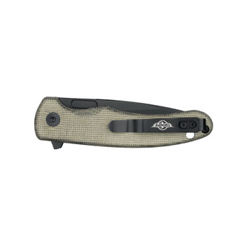 Olight Mettle 2 Folding Knife OD Green Micarta Handle 154CM Drop Point Plain Black Blade OL-METTLE2-OD