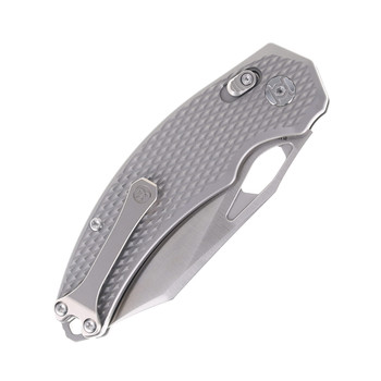 Kunwu Knives X-Padre Folding Knife Textured Titanium Handle Satin Elmax Blade XT Lock X706T-1A