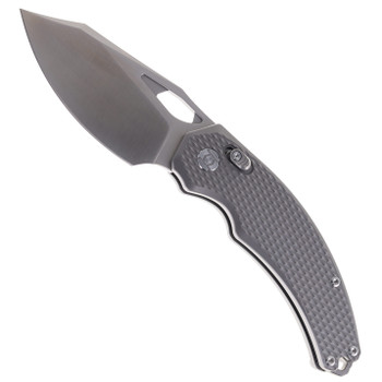 Kunwu Knives X-Padre Folding Knife Textured Titanium Handle Satin Elmax Blade XT Lock X706T-1A