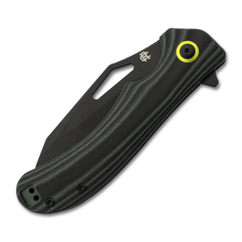 Rosecraft Walleye Folding Knife Black G10 Handle RPM9 Modified Clip Point Plain Black Blade RCM018-BK