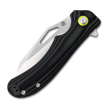 Rosecraft Walleye Folding Knife Black G10 Handle RPM9 Modified Clip Point Plain Edge Stonewash RCM018-SW