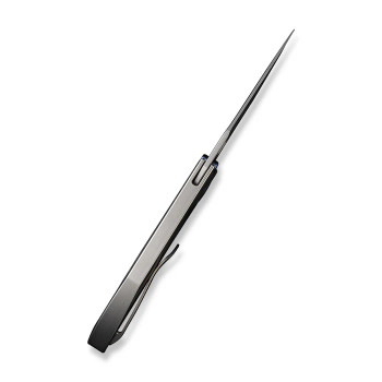 WE Attor Folding Knife Polished Bead Blast Titanium Handle 20CV Modified Persian Plain Edge Polished Bead Blast Finish WE23037B-2 WE Attor Folding Knife Polished Bead Blast Titanium Handle 20CV Modified Persian Plain Edge Polished Bead Blast Finish WE23037B-2