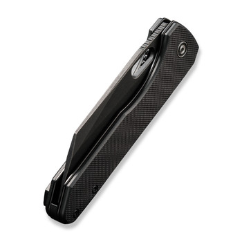 Civivi Nugz Folding Knife Black G10 Handle 14C28N Reverse Tanto Plain Edge Black Stonewash Finish C23060-1