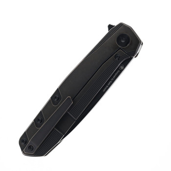 BESTECH 9 FOLDING KNIFE BLACK BRONZE TITANIUM HANDLE M390 BLADE BT2408B