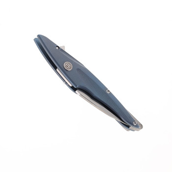 Petrified Fish E10-BS Hummingbird Folding Knife Blue Titanium Handle M390
