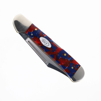 Case Cutlery Copperlock Folding Knife Freedom Kirinite Hand Clip Plain Edge 51004