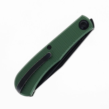 Daedalus Knife Co. Lab Folding Knife Green Aluminum Handle Blackwash Finish 154CM Blade DKC-L3 Daedalus Knife Co. Lab Folding Knife Green Aluminum Handle Blackwash Finish 154CM Blade DKC-L3