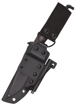 Schnitzel KVIN Fixed Blade Knife 14c28n Blade Steel Brown Micarta with Black  G10 SNL-05BBS