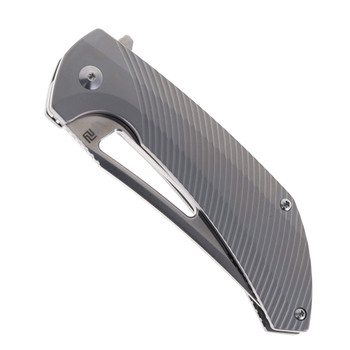 Artisan Cutlery Banjaara Folding Knife Titanium Handle S90V Blade 1868G-GY Artisan Cutlery Banjaara Folding Knife Titanium Handle S90V Blade 1868G-GY