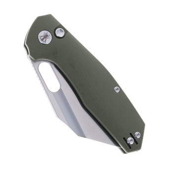 IronFly Yolo Folding Knife Button Lock Army Green G10 Handle 14c28n Satin Blade VF02-GN IronFly Yolo Folding Knife Button Lock Army Green G10 Handle 14c28n Satin Blade VF02-GN