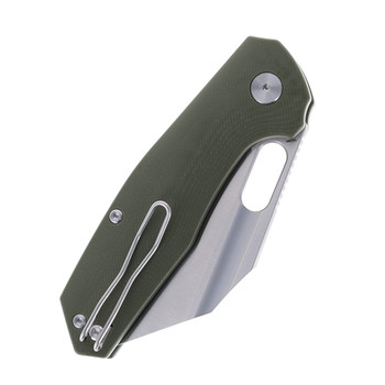IronFly Yolo Folding Knife Button Lock Army Green G10 Handle 14c28n Satin Blade VF02-GN IronFly Yolo Folding Knife Button Lock Army Green G10 Handle 14c28n Satin Blade VF02-GN