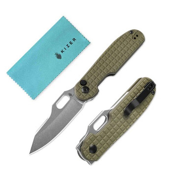 Kizer Cormorant Button Lock Folding Knife 154CM Clip Point Plain Edge V4562C1 Kizer Cormorant Button Lock Folding Knife 154CM Clip Point Plain Edge V4562C1
